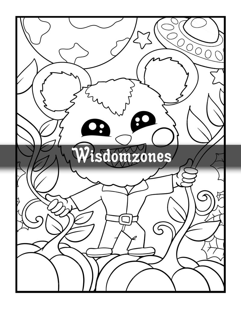 Creepy Cutie: Spooky Horror Jamboree Kawaii Pastel Goth Coloring Book for Adults and Teens Featuring Kawaii Cute Creepy Horror Gothic Creatures and ... (Artist Wisdom Stress Relaxation Series)